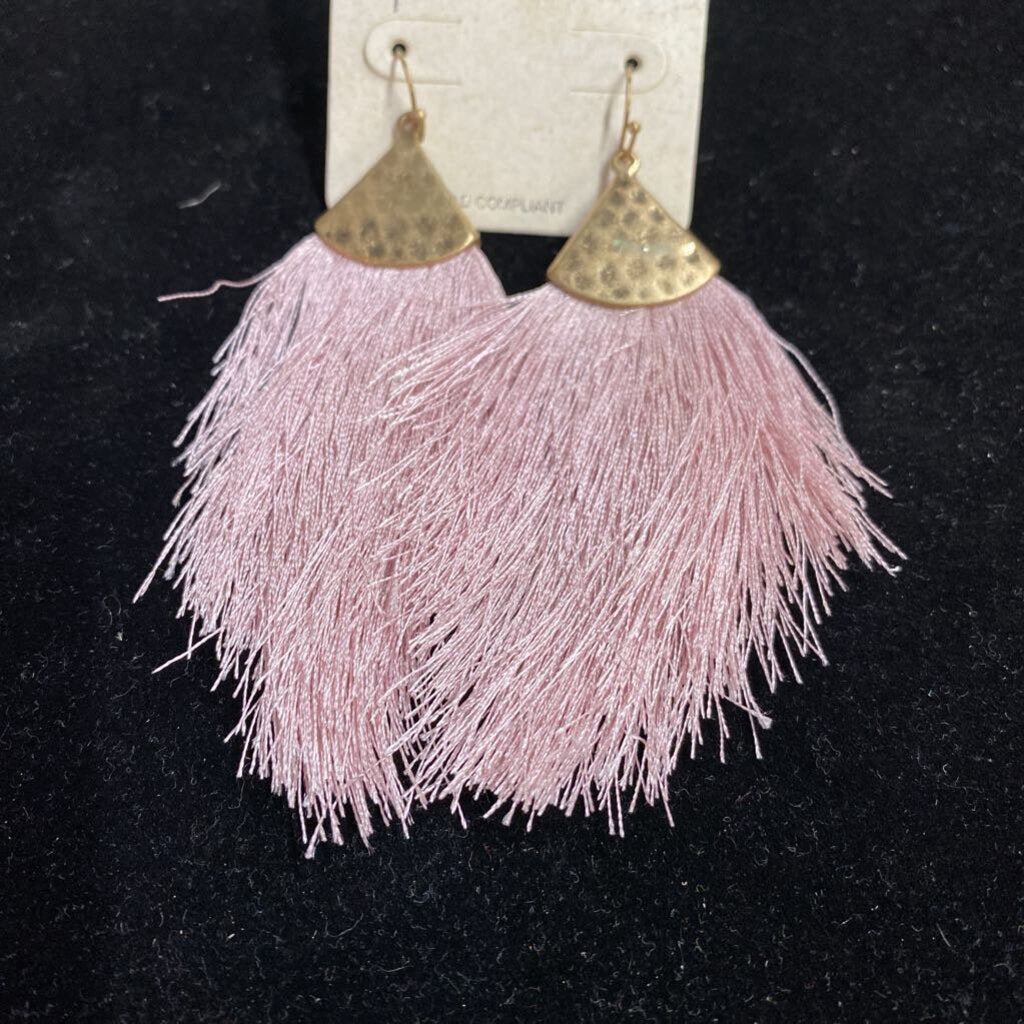 LONG FRINGE EARRINGS