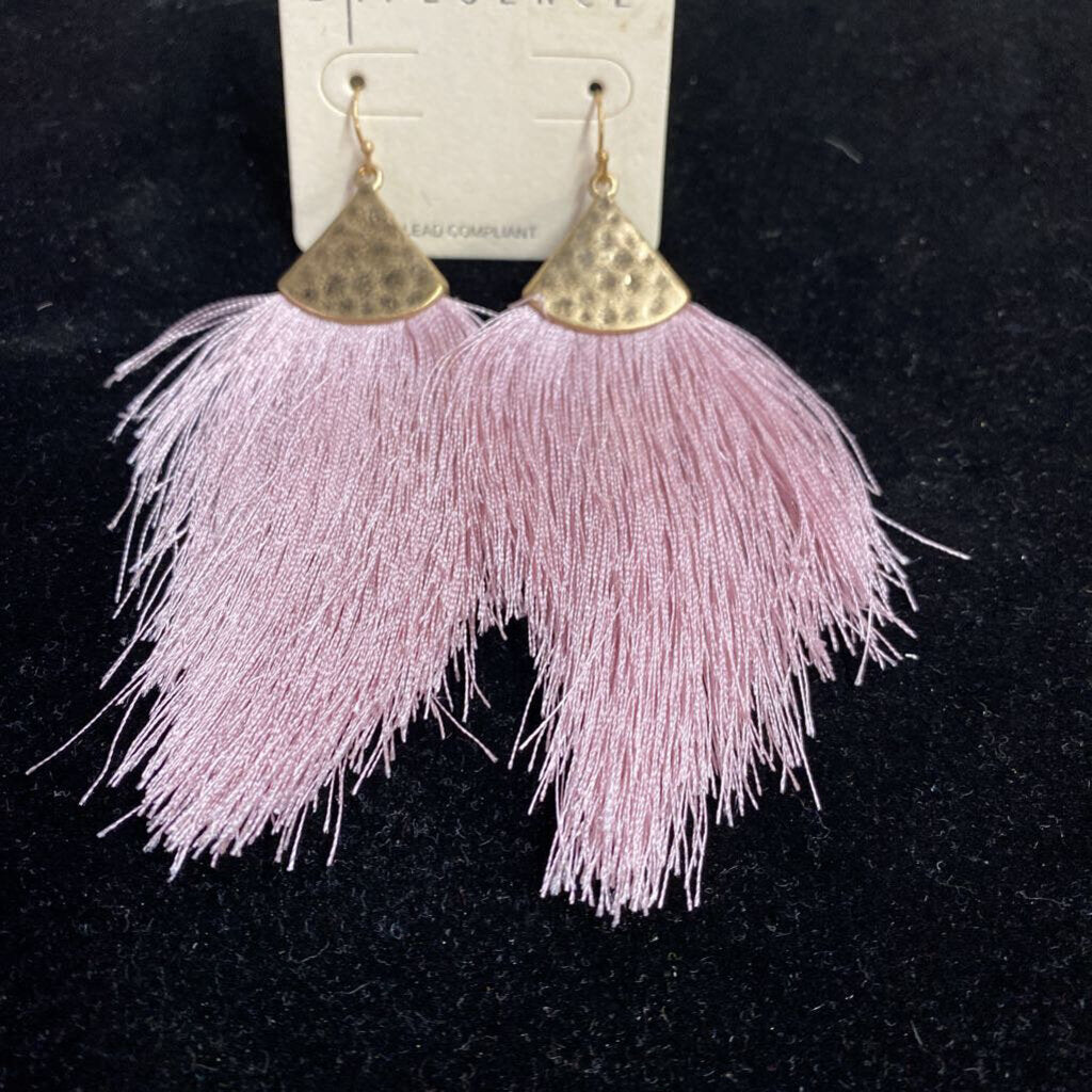 LONG FRINGE EARRINGS