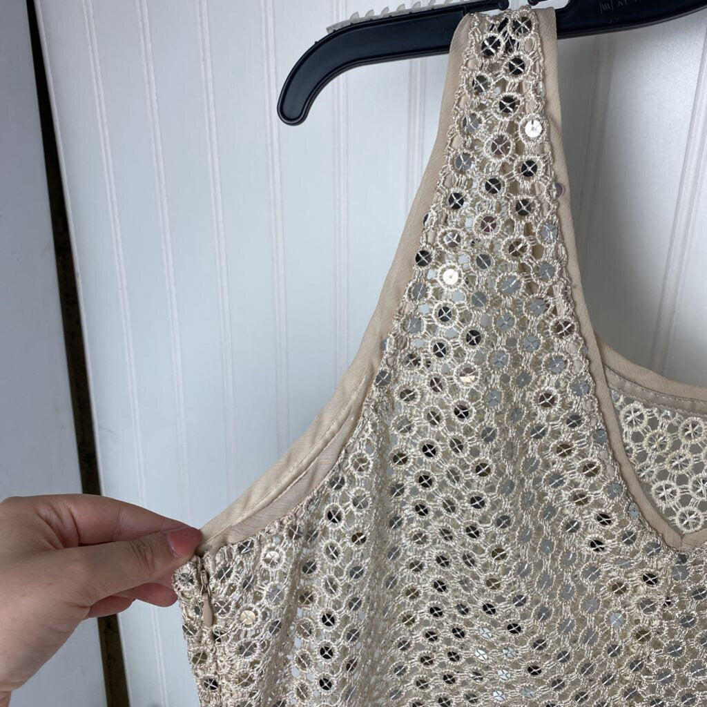 SEQUINED SLEEVLESS TOP