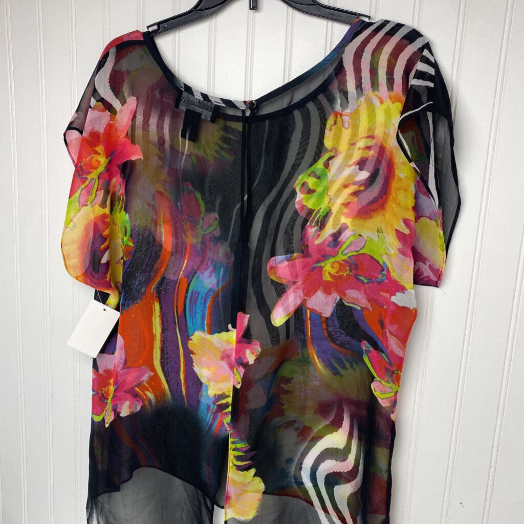 SHEER SHORT SLEEVE TOP