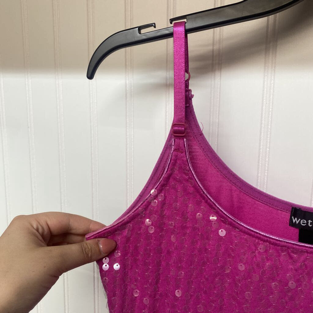 SEQUIN EMBELLISHED TANK TOP