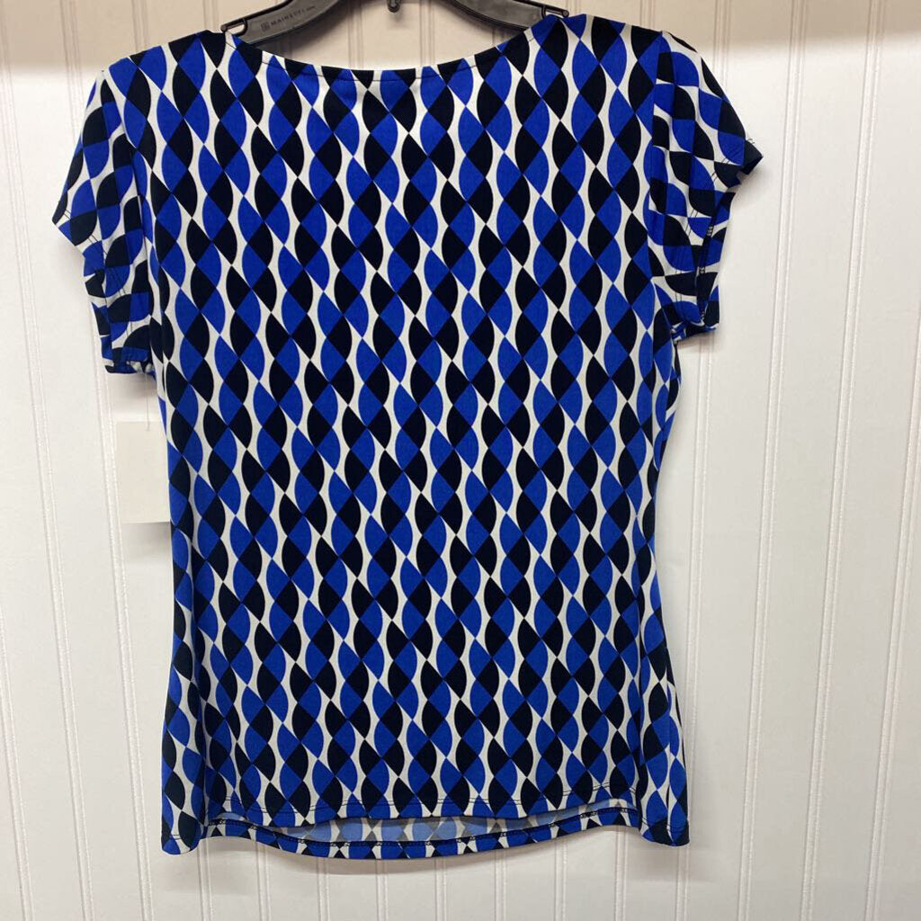 SHORT SLEEVE KNIT BLOUSE