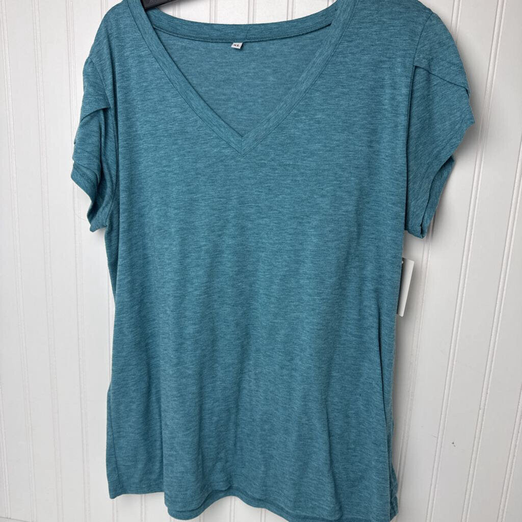 V NECK BASIC TEE