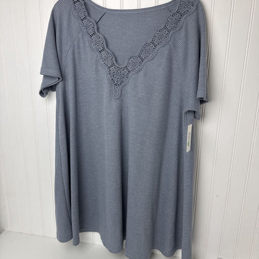 SHORT SLEEVE THERMAL KNIT TUNIC