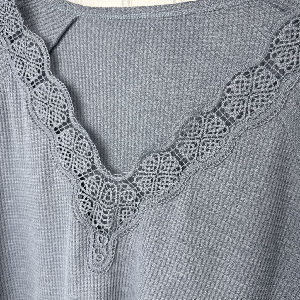SHORT SLEEVE THERMAL KNIT TUNIC