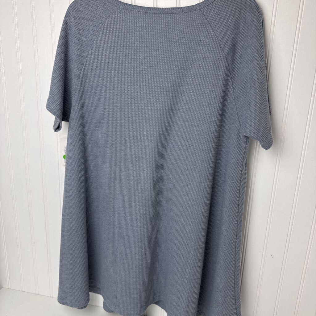 SHORT SLEEVE THERMAL KNIT TUNIC