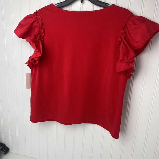 RUFFLE SLEEVE DRESS SHIRT