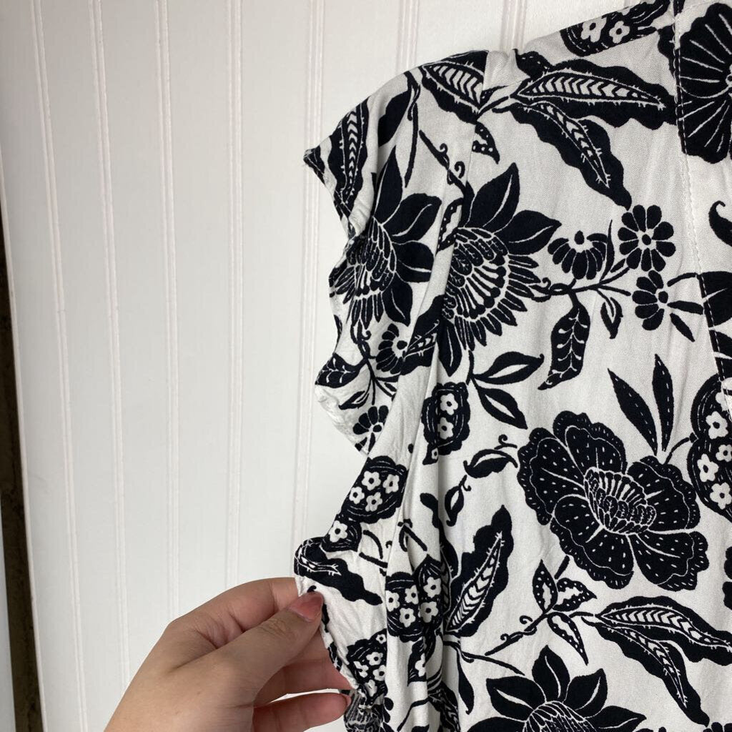FLORAL PRINT DRESS SHIRT