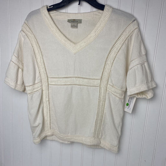 SHORT SLEEVE V NECK BLOUSE
