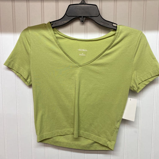 CROPPED V NECK TEE