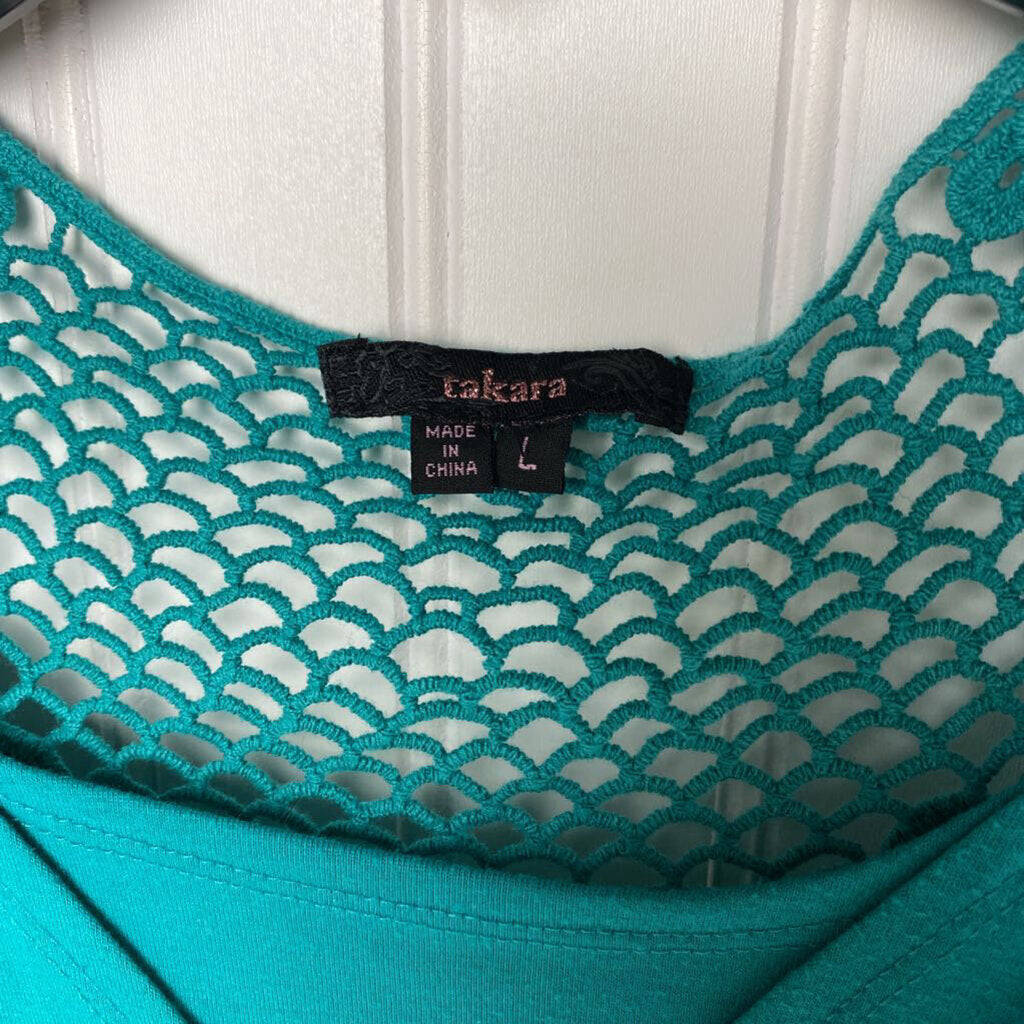 LACE EMBELLISHED TANK TOP
