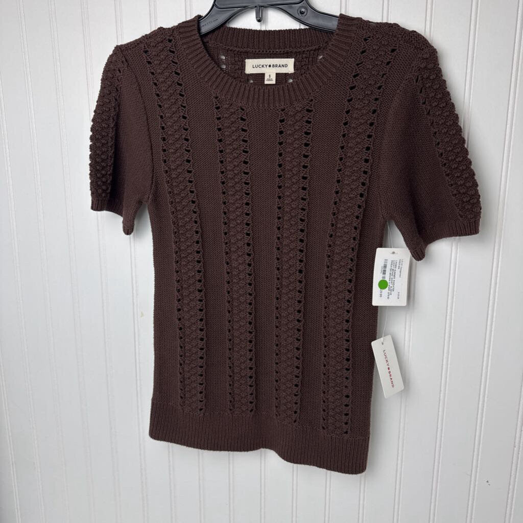 SHORT SLEEVE SWEATER