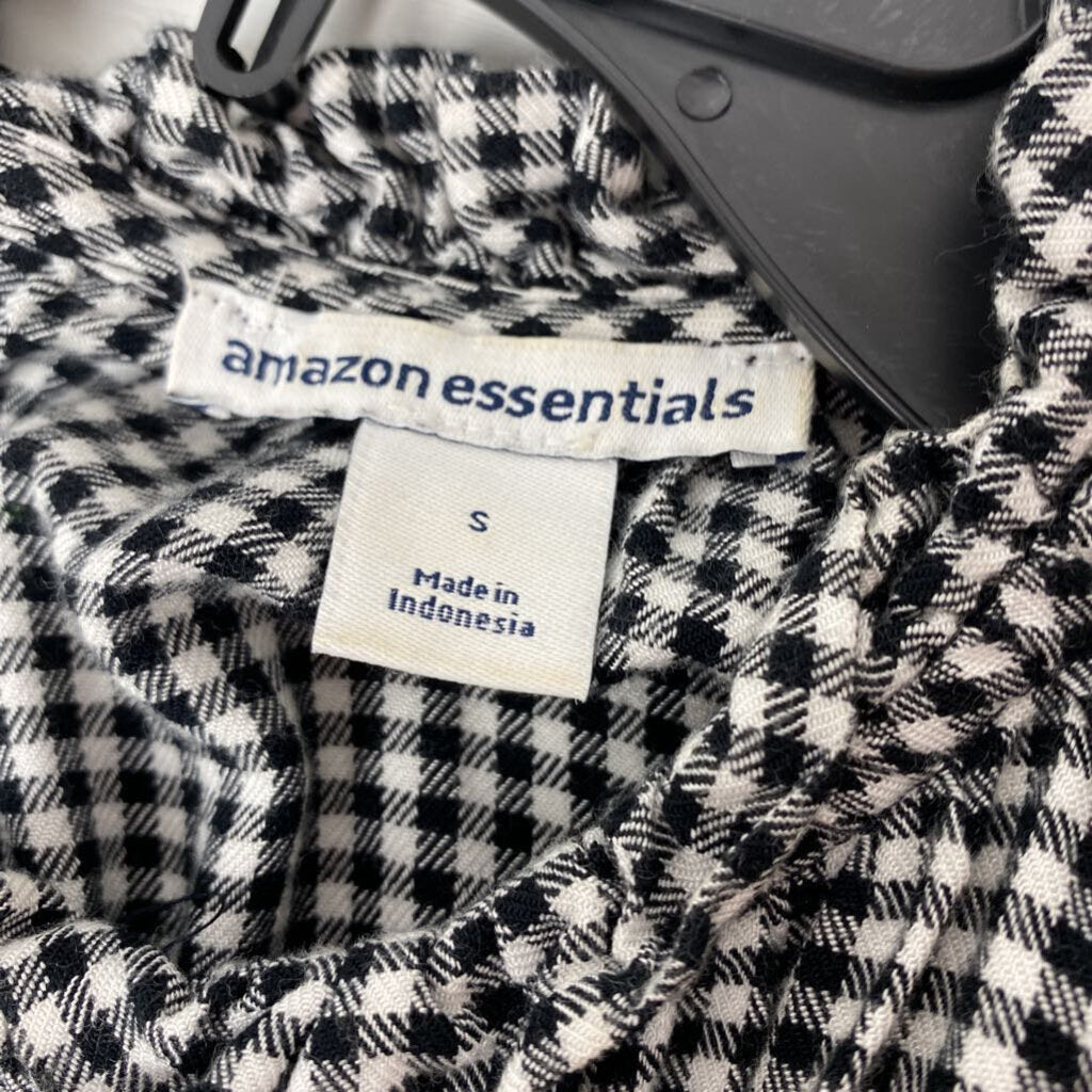 SHORT SLEEVE GINGHAM TOP