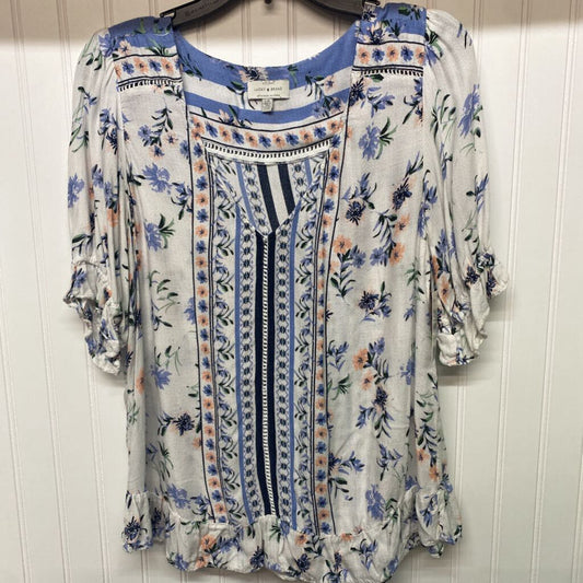 FLORAL SHORT SLEEVED