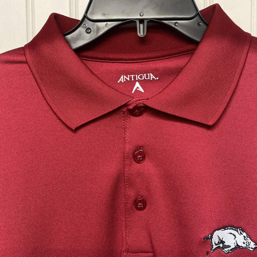 MENS RAZORBACKS POLO SHIRT