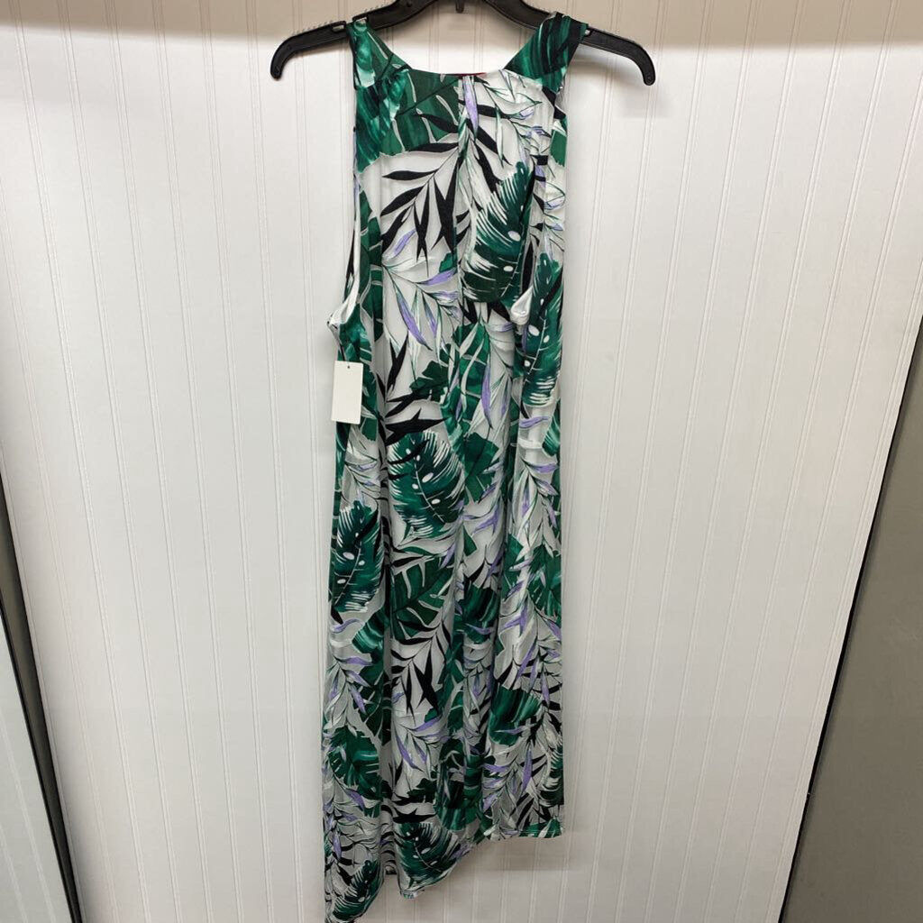HIGH NECK ASYMMETRICAL DRESS