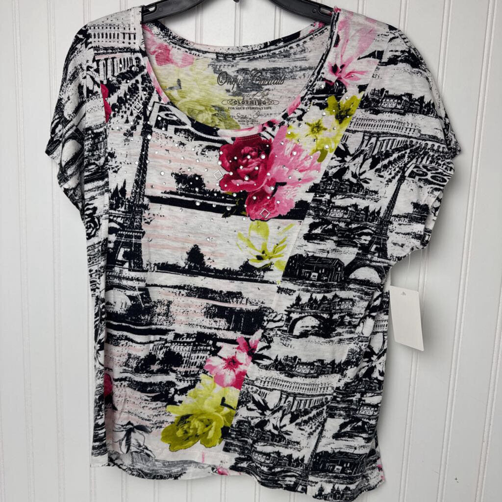 MULTI COLOR SHORT SLEEVED
