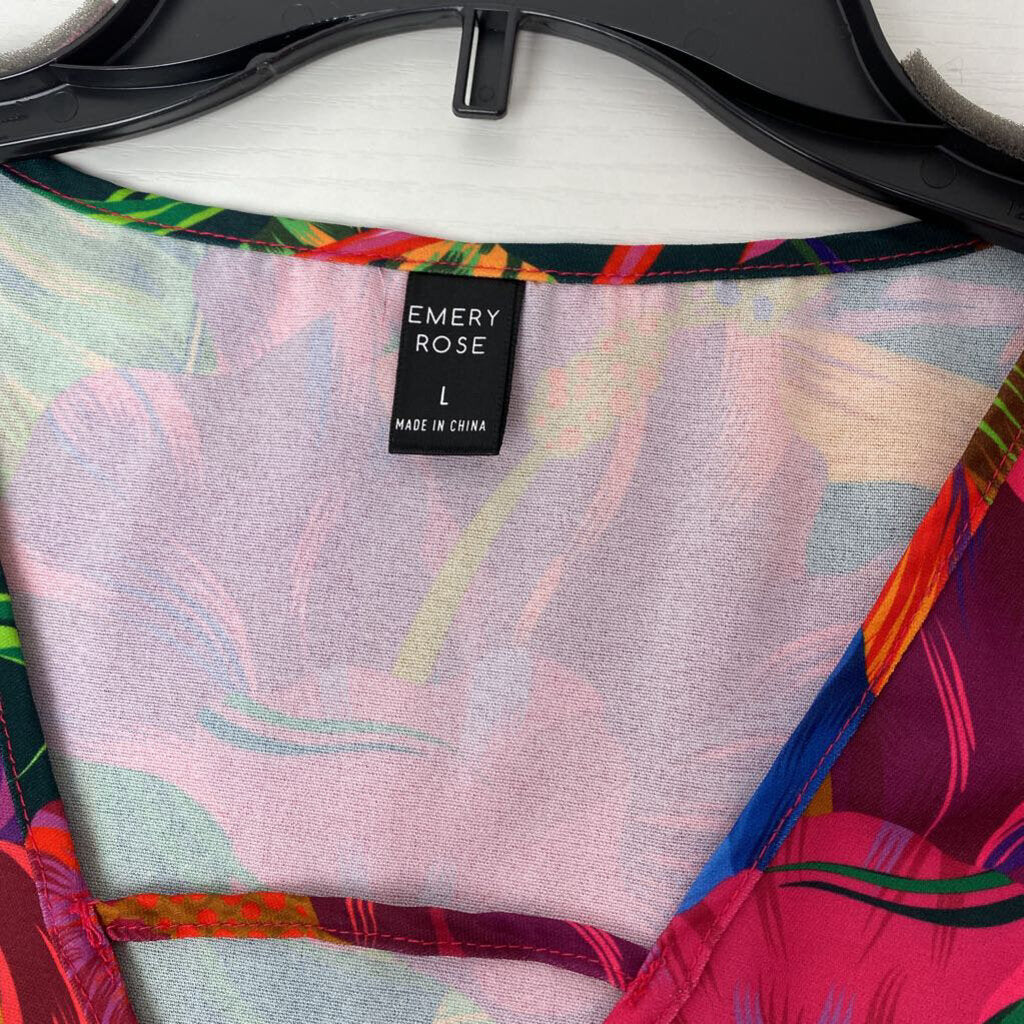 TROPICAL PRINT BLOUSE