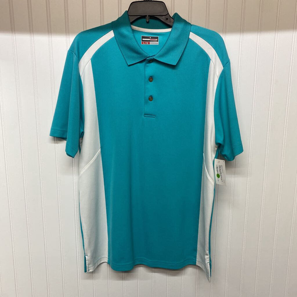 BLUE AND WHITE POLO