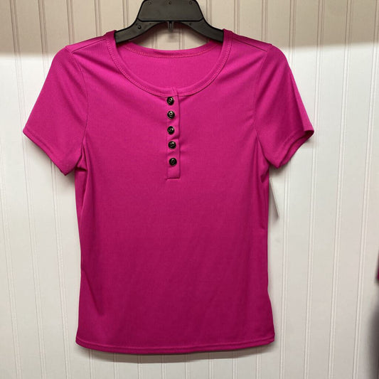 SHORT SLEEVE RIBBED KNIT TOP