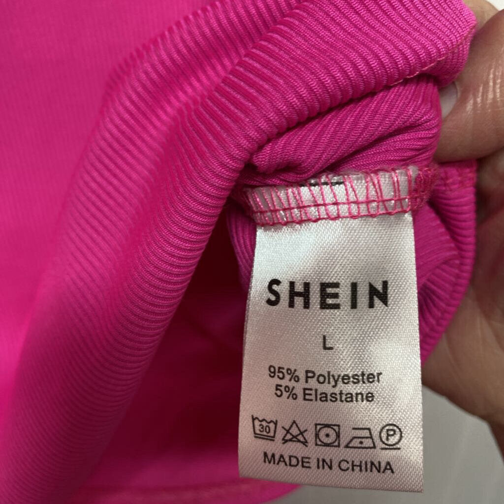 SHORT SLEEVE RIBBED KNIT TOP
