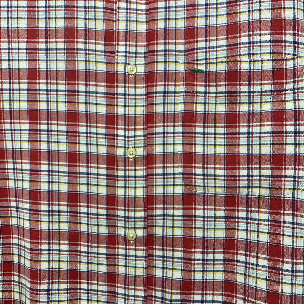 SHORT SLEEVE PLAID BUTTON DOWN SHIRT