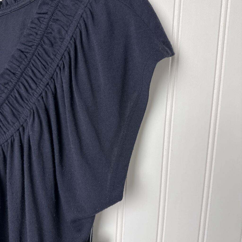 SHORT SLEEVE KNIT BLOUSE