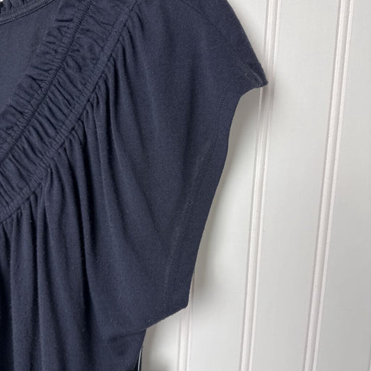 SHORT SLEEVE KNIT BLOUSE