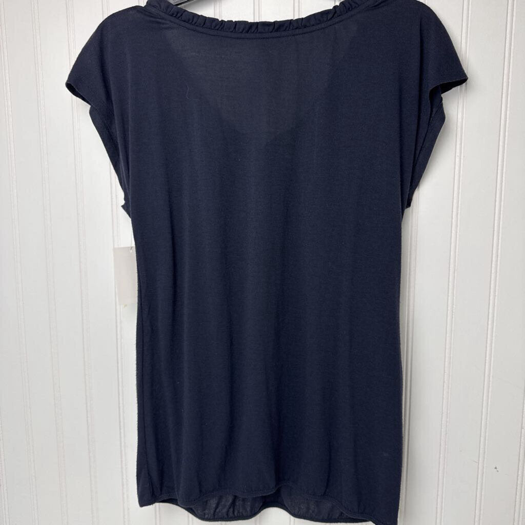 SHORT SLEEVE KNIT BLOUSE