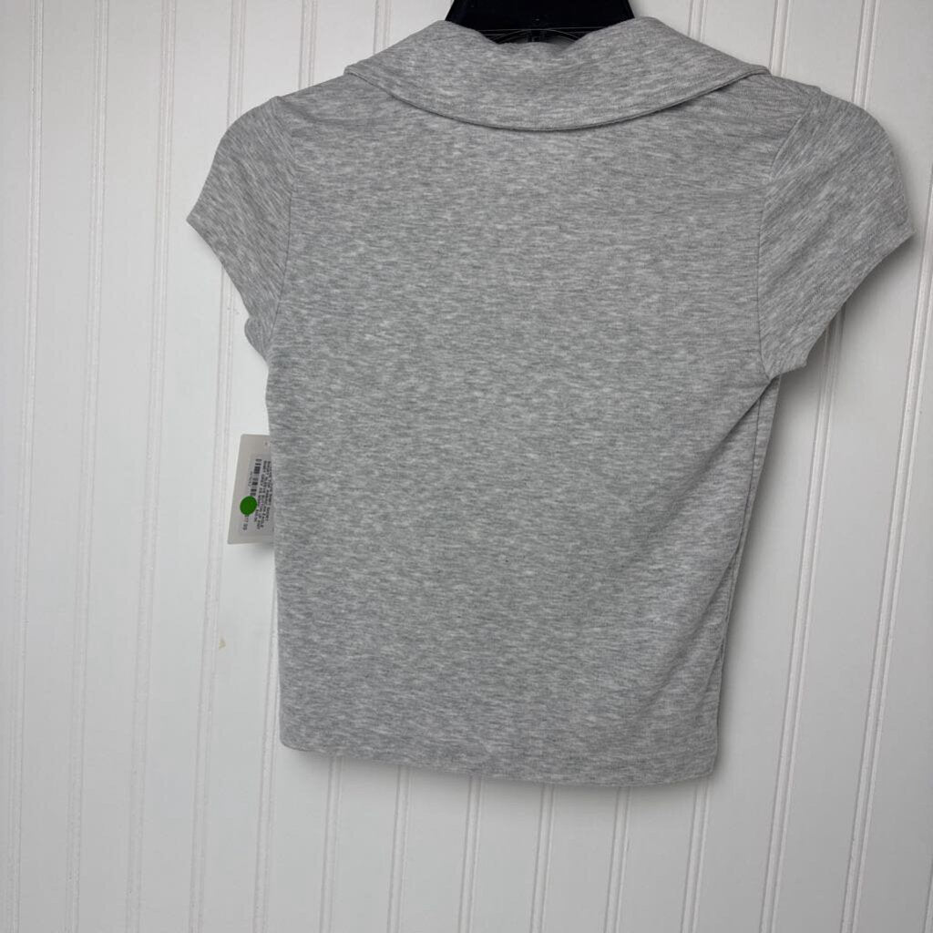 SHORT SLEEVE BUTTON UP KNIT SHIRT