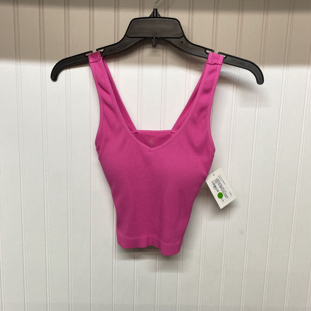 RIBBED KNIT CROPPED TANK TOP