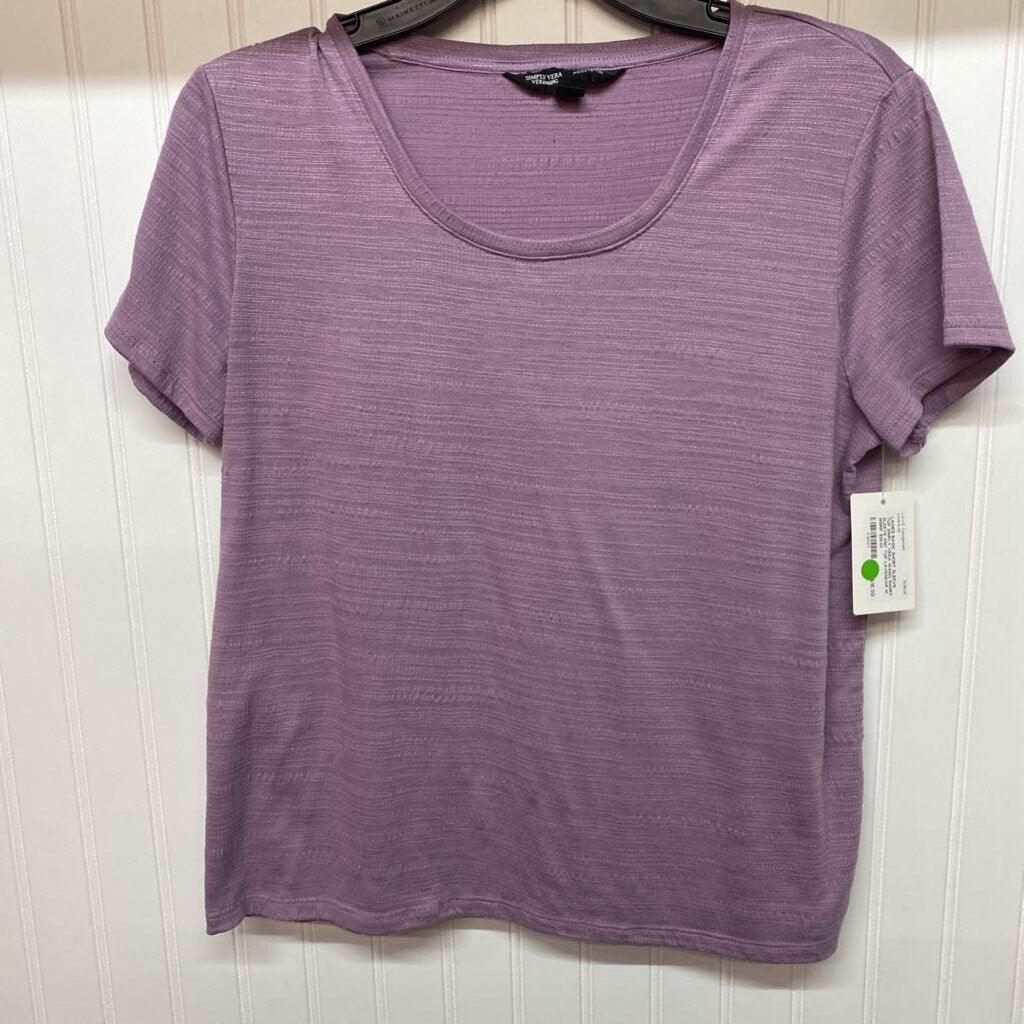 SHORT SLEEVE KNIT TOP