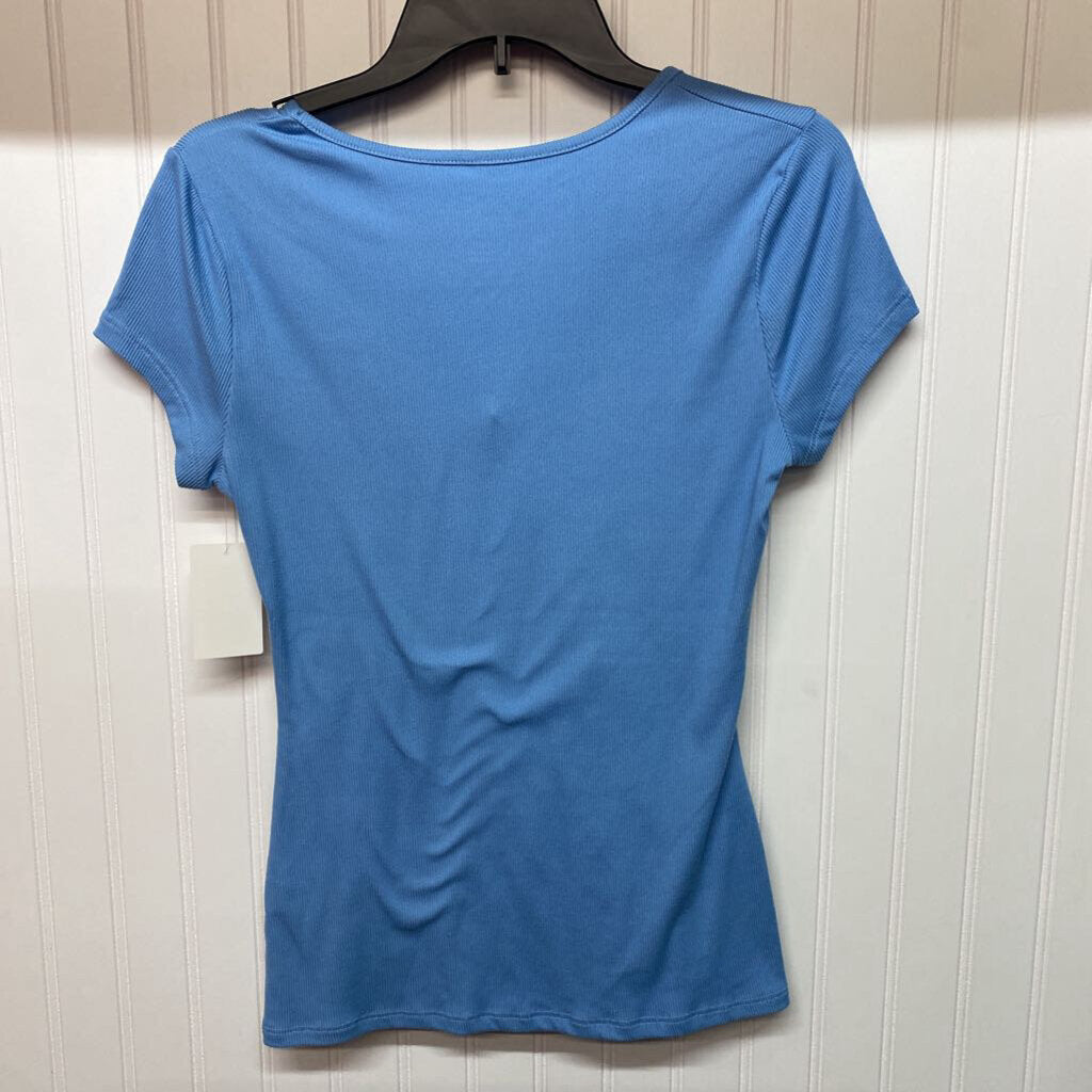 BASIC BLUE SHORT SLEEVE TOP