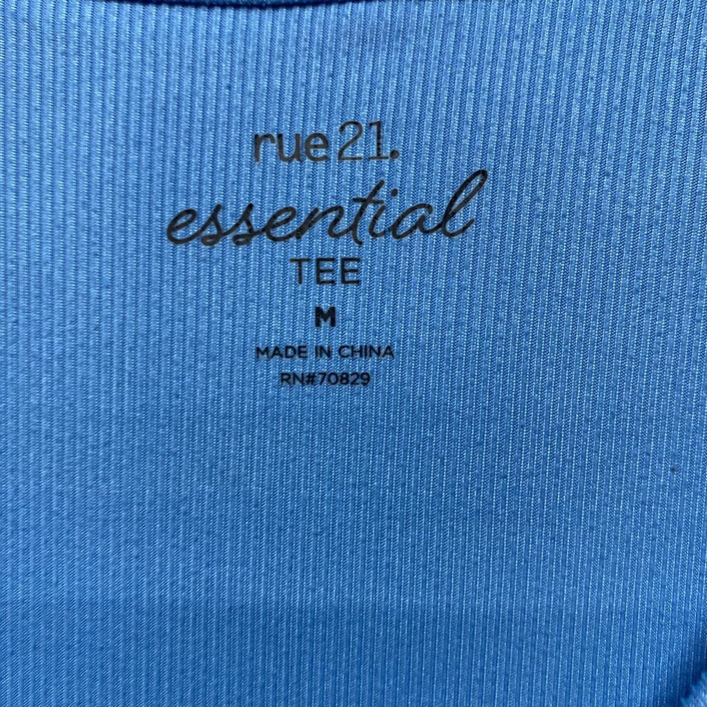BASIC BLUE SHORT SLEEVE TOP