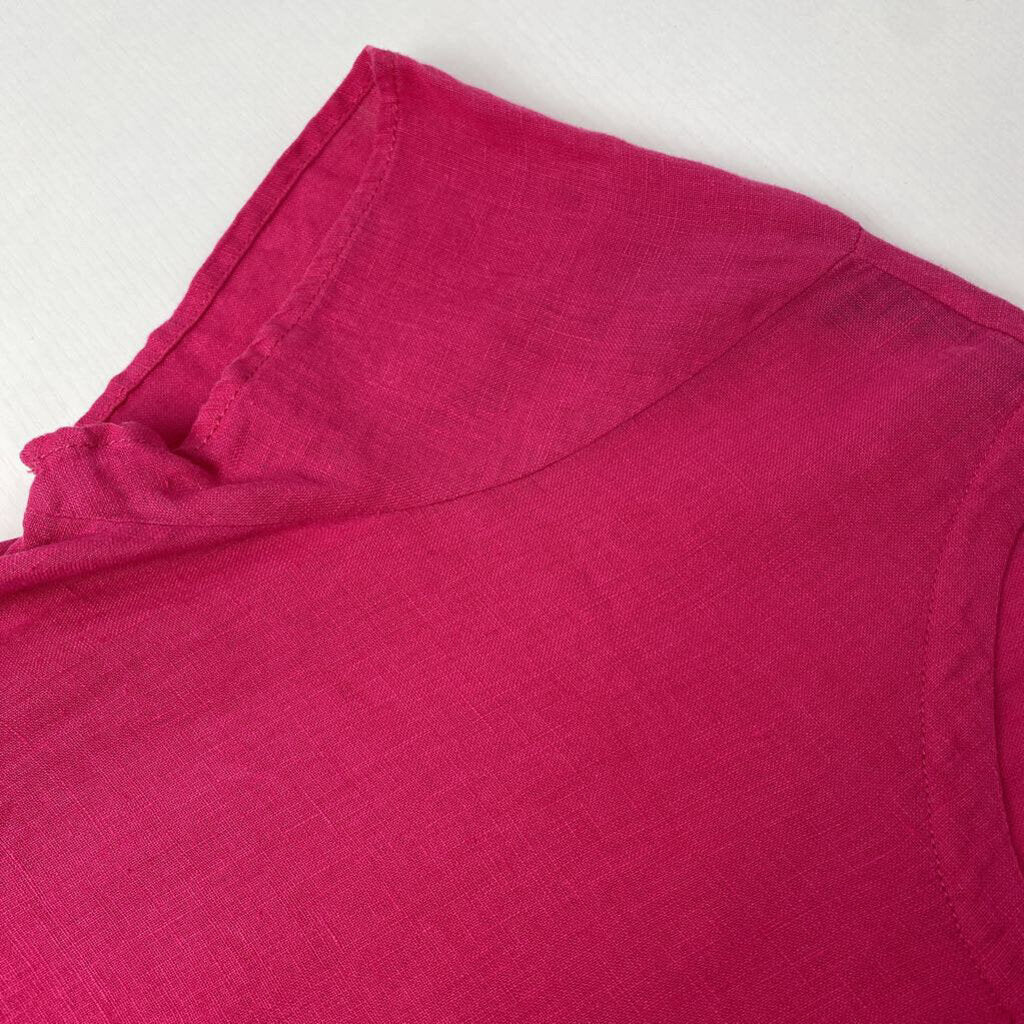 SHORT SLEEVE LINEN TOP