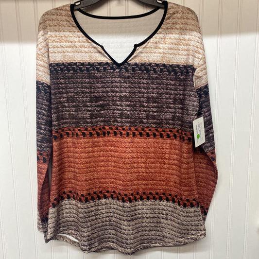 LONG SLEEVE V NECK TOP