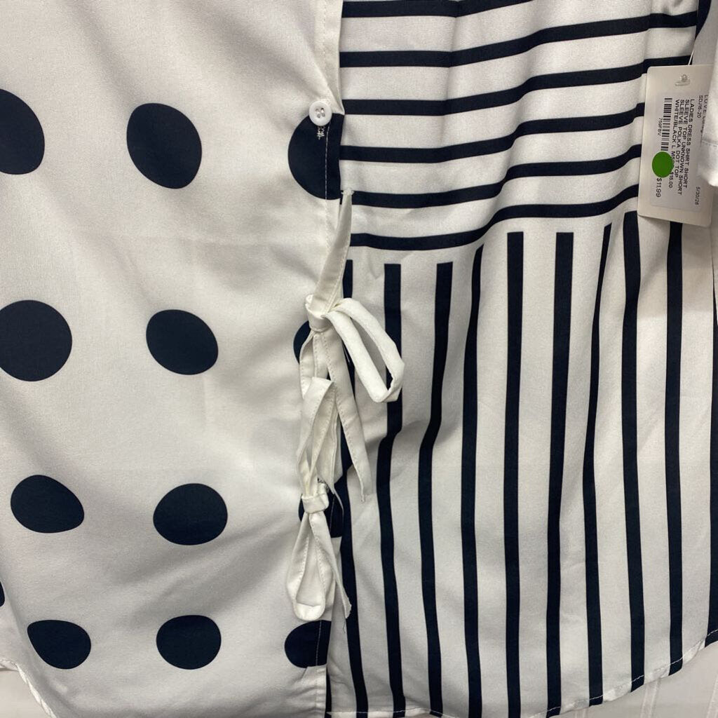 SHORT SLEEVE POLKA DOT TOP