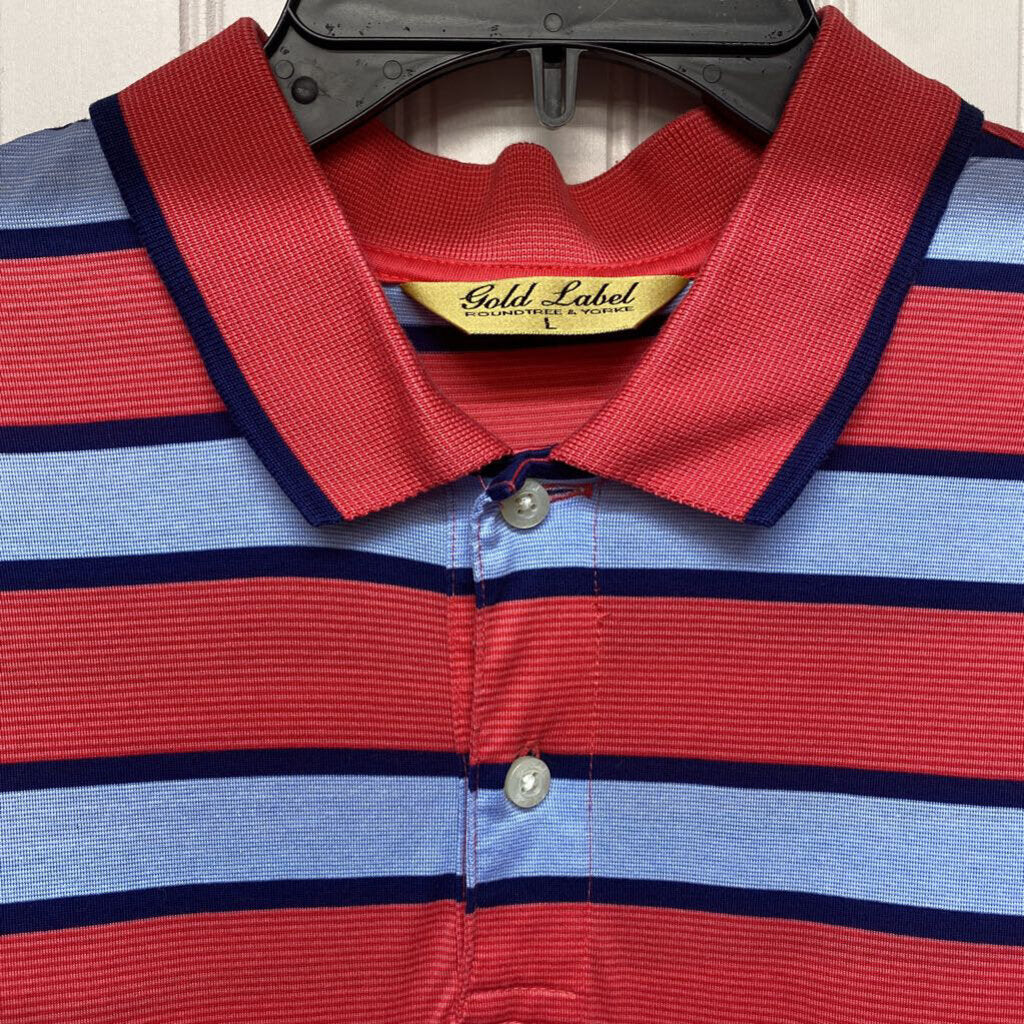 RED BLUE POLO SHIRT
