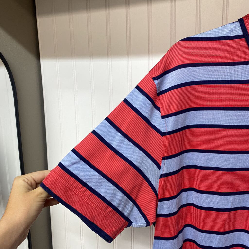 RED BLUE POLO SHIRT