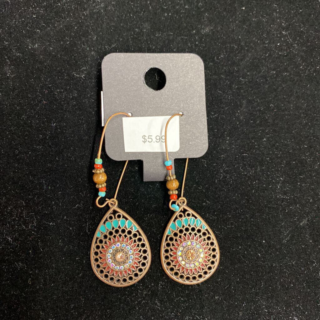 BOHO STYLE ENAMELED EARRINGS