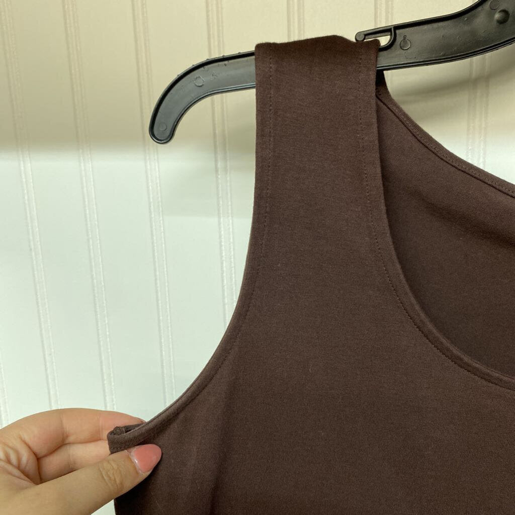 BROWN TANK TOP
