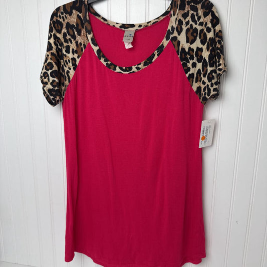 PINK WITH CHEETA SLEEVES