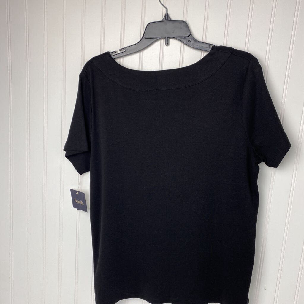 SHORT SLEEVE KNIT TOP