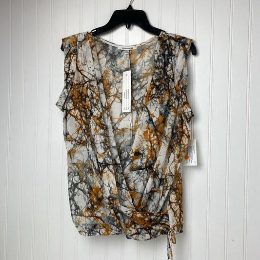 V NECK SHEER SLEEVELESS BLOUSE