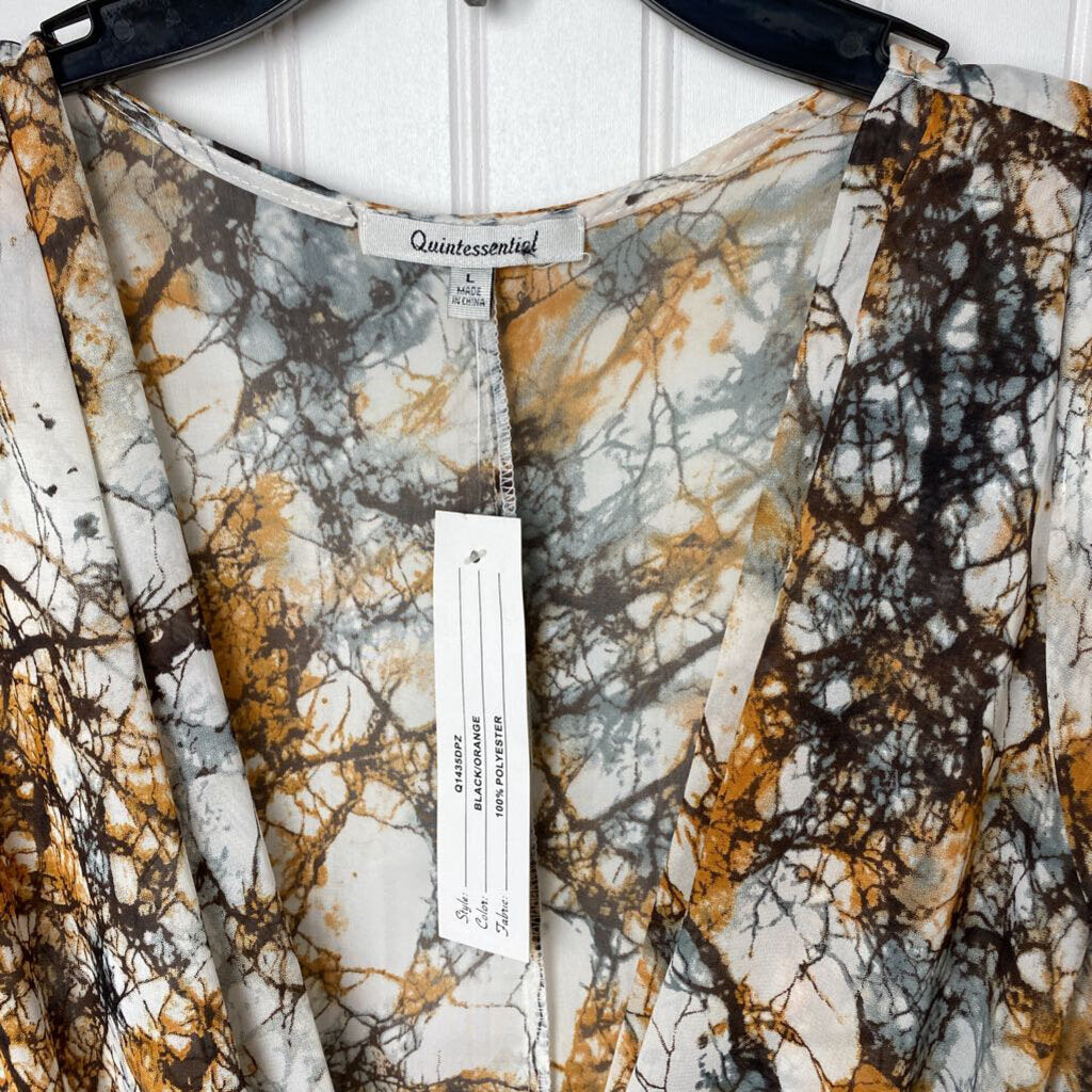 V NECK SHEER SLEEVELESS BLOUSE