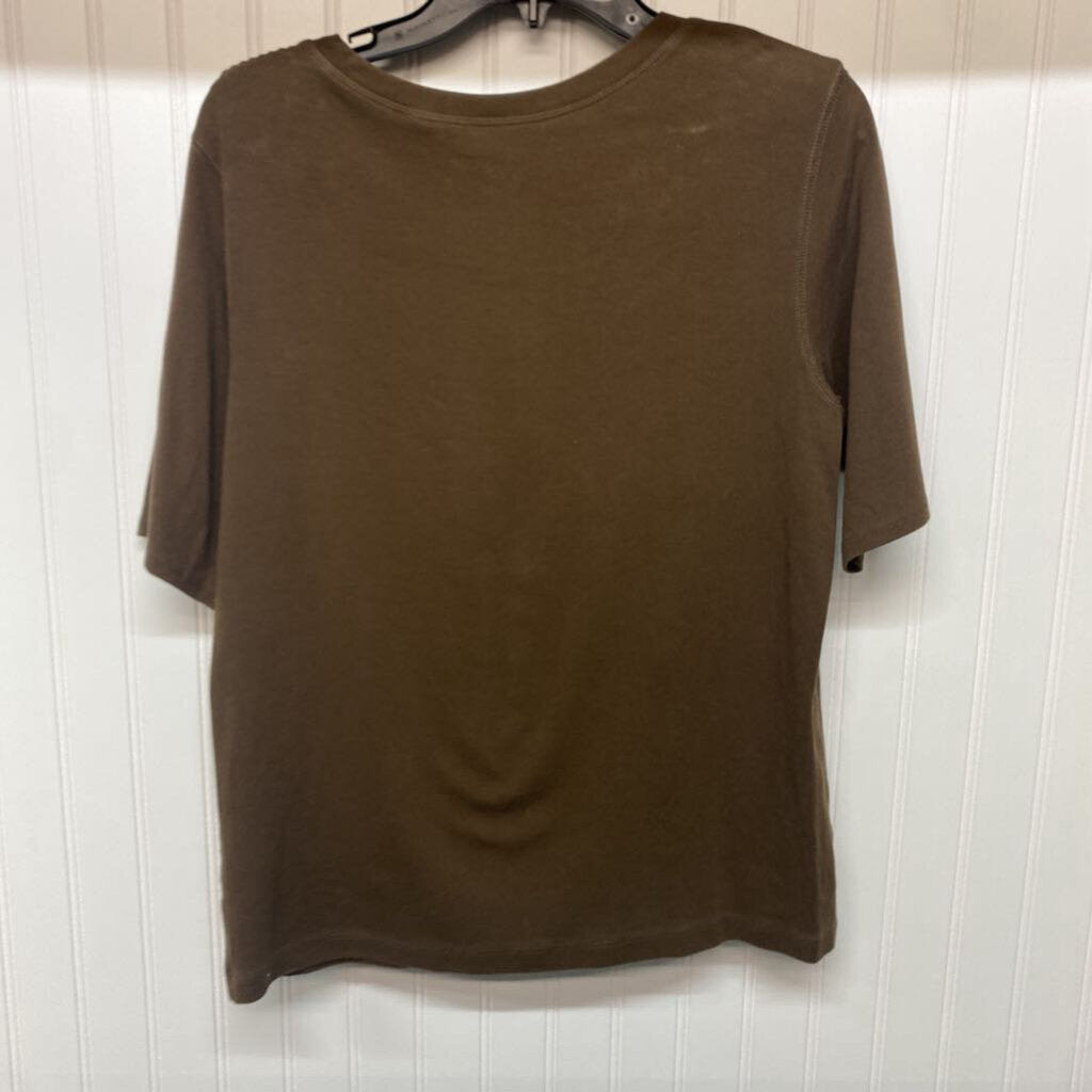 BROWN BASIC SHIRT