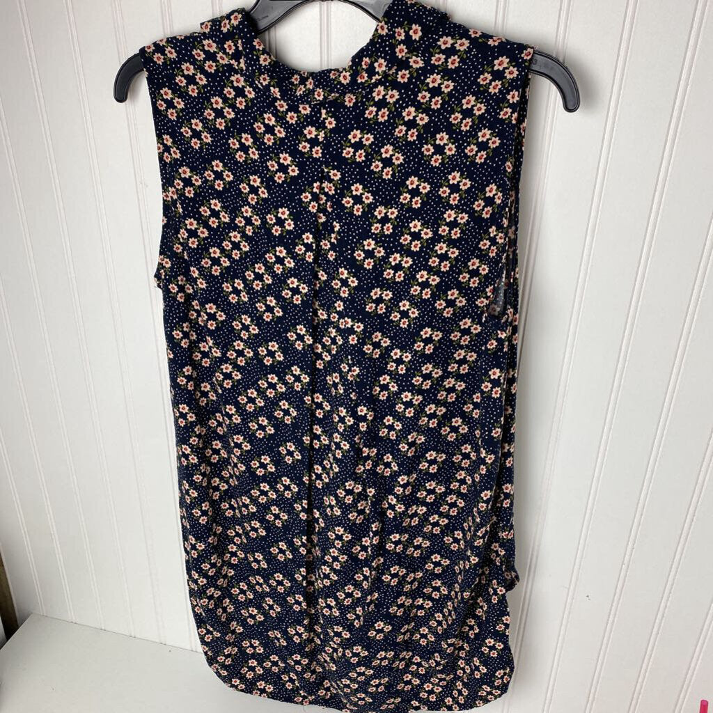 button up tank top with flowers