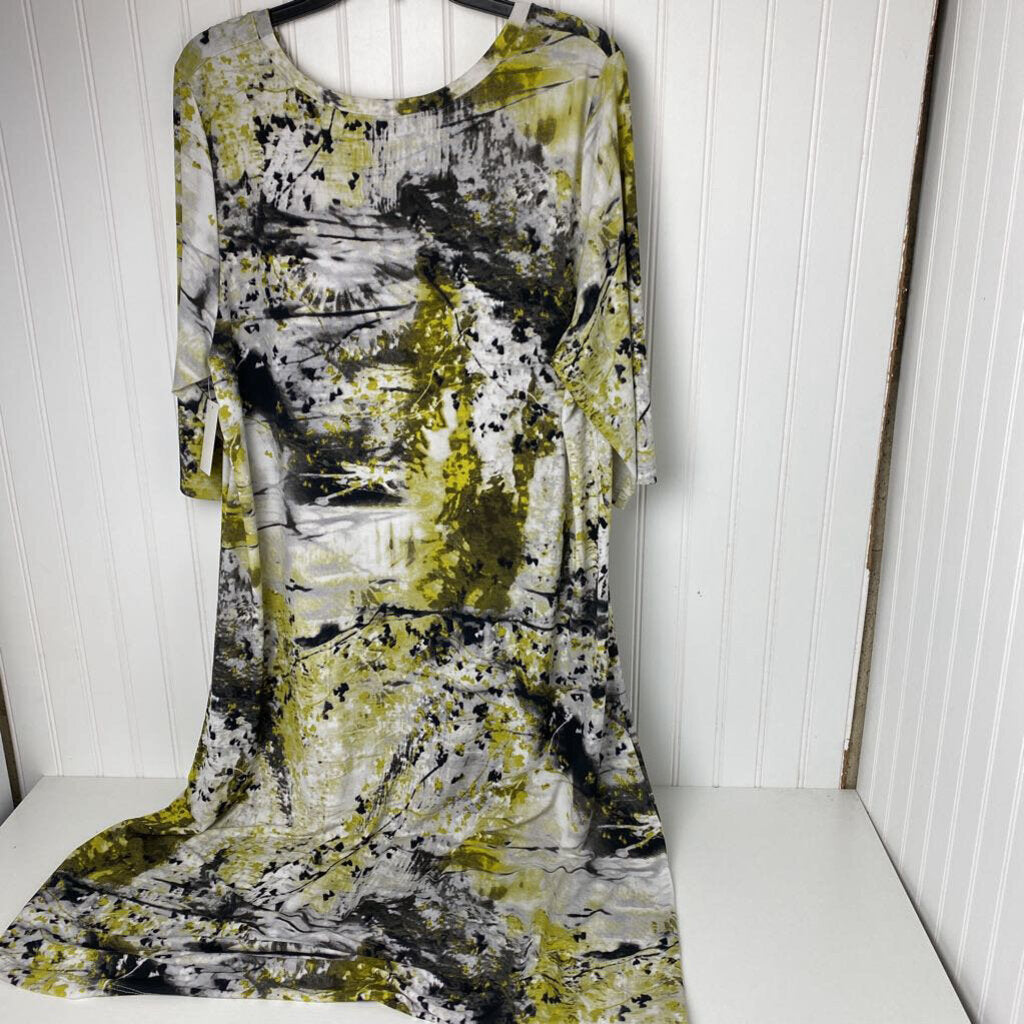 SHORT SLEEVE LONG DRESS