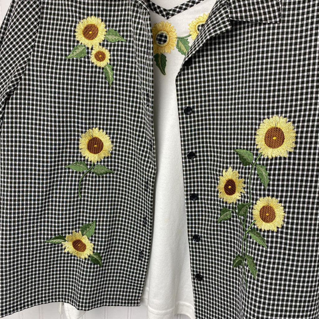 SUNFLOWER CHECKERED SET