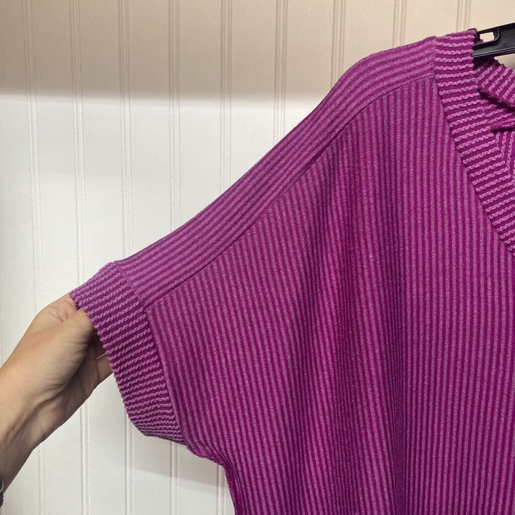 PURPLE SHORT SLEEVE SHIRT